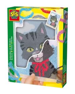 Opakowanie Wyszywanka z akcesoriami - Kotek