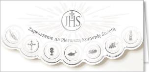 Opakowanie Zaproszenie Komunia ZK06 (10szt.)