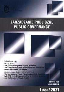 Opakowanie Zarządzanie Publiczne 1 (55) 2021
