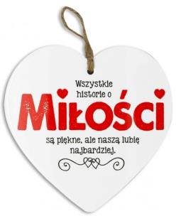 Opakowanie Zawieszka Serce 12-Historie