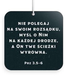 Opakowanie Zawieszka zapachowa - Ufaj Panu