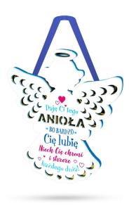 Opakowanie Zawieszka ZOS-005 Anioł bardzo Cię lubię