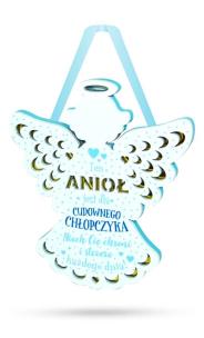 Opakowanie Zawieszka ZOS-008 Anioł dla cudownego chłopczyka