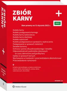 Okładka książki Zbiór karny PLUS w.20/2022