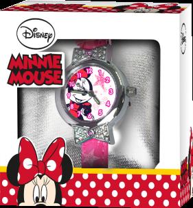 Opakowanie Zegarek analogowy Minnie w pudełku prezentowym WD21197