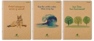 Opakowanie Zeszyt A4/60K kratka Go Green mix (5szt)