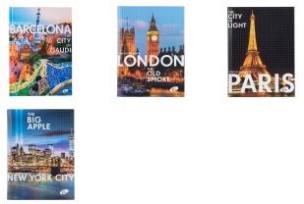 Opakowanie Zeszyt A5/96K kratka CITIES BY DAY MIX