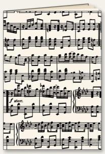 Opakowanie Zeszyt ozdobny A5/48K linia Muzyka