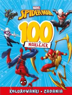 Okładka książki 100 naklejek. Marvel Spider-Man
