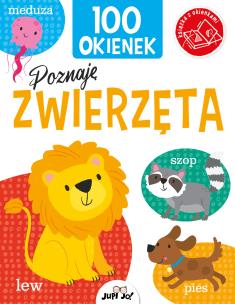 100 okienek. Poznaję zwierzęta. Autor: Kit Elliot, Samantha Meredith. Multiszop.pl Okładka książki 100 okienek. Poznaję zwierzęta