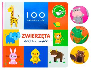 Okładka książki 100 pierwszych słów Zwierzęta duże i małe