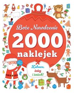 Okładka książki 2000 naklejek. Boże Narodzenie