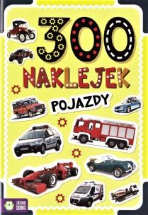 Okładka książki 300 naklejek. Pojazdy