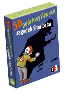 50 podchwytliwych zagadek Sherlocka. Wydawca: G3. Multiszop.pl Opakowanie 50 podchwytliwych zagadek Sherlocka