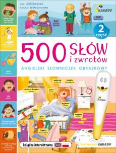 500 słów i zwrotów. Angielski słowniczek... cz.2. Autor: Bielecka Marta, Beata Żurawska. Multiszop.pl Okładka książki 500 słów i zwrotów. Angielski słowniczek... cz.2