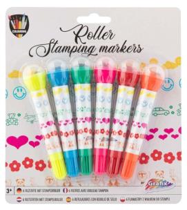 Opakowanie 6 Roller Stamping Markers