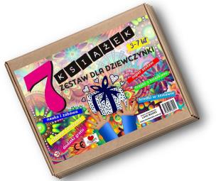 7 książek. Zestaw dla dziewczynki 3-7 lat. Autor: Wileńska Agnieszka. Multiszop.pl Okładka książki 7 książek. Zestaw dla dziewczynki 3-7 lat