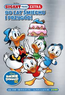 Okładka książki 90 lat śmiechu i przygód. Tom 5/2024. Gigant Poleca Extra