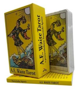 A.E. Waite Tarot z przewodnikiem. Autor: Waite Arthur Edward, Tarocistka Agiatis. Multiszop.pl Okładka książki A.E. Waite Tarot z przewodnikiem