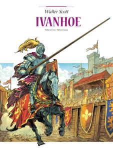 Adaptacje literatury. Ivanhoe. Autor: Stefano Enna, Stefano Garau, Weronika Sztorc. Multiszop.pl Okładka książki Adaptacje literatury. Ivanhoe