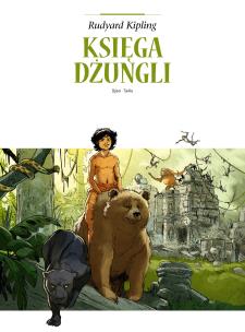 Adaptacje literatury. Księga dżungli. Autor: Djian, TieKo. Multiszop.pl Okładka książki Adaptacje literatury. Księga dżungli