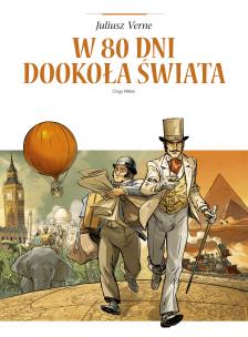 Adaptacje literatury. W 80 dni dookoła świata. Autor: Chrys Millien, Nika Sztorc. Multiszop.pl Okładka książki Adaptacje literatury. W 80 dni dookoła świata