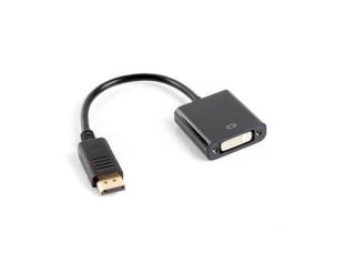 Okładka książki Adapter Lanberg AD-0007-BK (DisplayPort M - DVI-D F; 0,10m; kolor czarny)