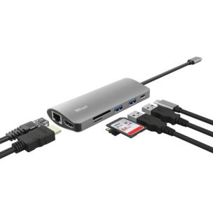 Okładka książki Adapter TRUST DALYX 7-IN-1 USB-C