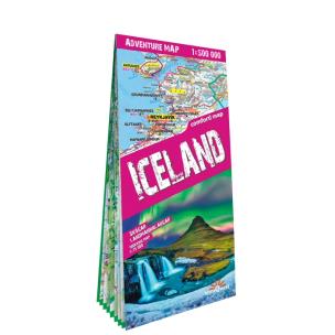 Okładka książki Adventure map Iceland 1:500 000 lam w.2023