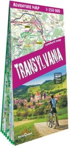 Okładka książki Adventure map Transylvania 1:250 000 lam w.2024