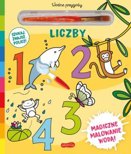 Akademia mądrego dziecka Liczby Wodne przygody. Autor: Elisabeth Morais. Multiszop.pl Okładka książki Akademia mądrego dziecka Liczby Wodne przygody
