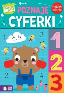 Akademia Misia. Poznaję cyferki. Autor: Agnieszka Matz. Multiszop.pl Okładka książki Akademia Misia. Poznaję cyferki