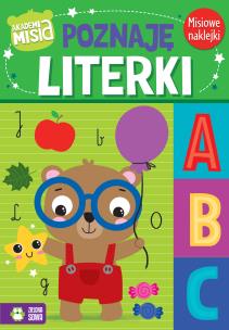 Akademia Misia. Poznaję literki. Autor: Agnieszka Matz. Multiszop.pl Okładka książki Akademia Misia. Poznaję literki