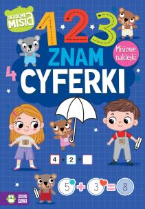 Akademia Misia. Znam cyferki. Autor: Agnieszka Matz. Multiszop.pl Okładka książki Akademia Misia. Znam cyferki