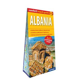 Albania laminowany map&guide 2w1: przewodnik i mapa. Autor: Izabela Nowek. Multiszop.pl Okładka książki Albania laminowany map&guide 2w1: przewodnik i mapa