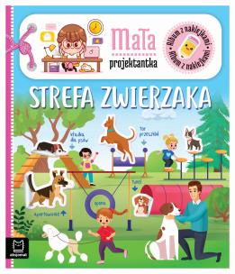 Album z naklejkami. Mała projektantka. Strefa zwierzaka. Autor: Bator Agnieszka. Multiszop.pl Okładka książki Album z naklejkami. Mała projektantka. Strefa zwierzaka
