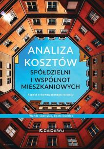Okładka książki Analiza kosztów spółdzielni i wspólnot mieszkaniowych.