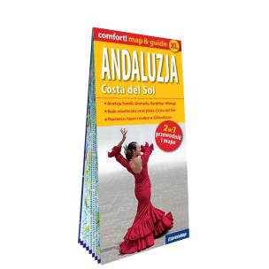 Andaluzja Costa del Sol laminowany map&guide XL 2w1 przewodnik i mapa. Autor: Jabłoński Piotr, Marchlik Anna. Multiszop.pl Okładka książki Andaluzja Costa del Sol laminowany map&guide XL 2w1 przewodnik i mapa