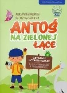 Antoś na zielonej łące bez KP. Autor: Łojewska Aleksandra, Sadowska Katarzyna. Multiszop.pl Okładka książki Antoś na zielonej łące bez KP
