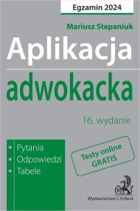 Okładka książki Aplikacja adwokacka 2024