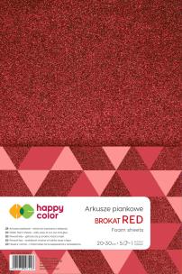 Arkusze piankowe brokat A4 czerw. 5szt HAPPY COLOR. Wydawca: GDD. Multiszop.pl Opakowanie Arkusze piankowe brokat A4 czerw. 5szt HAPPY COLOR