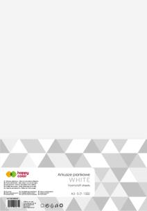 Opakowanie Arkusze piankowe Happy Color A3 białe 5 ark.