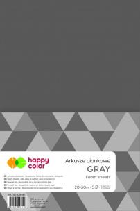 Opakowanie Arkusze piankowe szare A4 5szt. HAPPY COLOR