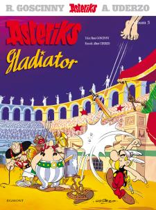 Asteriks T.3 Gladiator. Autor: René Goscinny, Albert Uderzo, Jarosław Kilian. Multiszop.pl Okładka książki Asteriks T.3 Gladiator