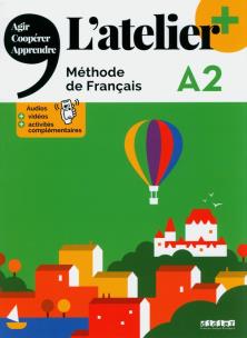 Okładka książki Atelier plus A2 podręcznik + didierfle.app