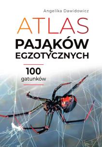 Atlas pająków egzotycznych. 100 gatunków. Autor: Angelika Dawidowicz. Multiszop.pl Okładka książki Atlas pająków egzotycznych. 100 gatunków