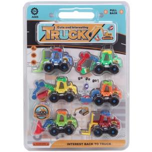 Opakowanie Autka budowlane pull back 6szt