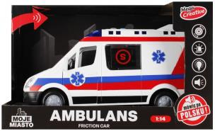 Auto Ambulans Moje Miasto. Wydawca: Mega Creative. Multiszop.pl Opakowanie Auto Ambulans Moje Miasto
