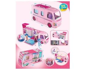 Opakowanie Auto kamper dla lalki 30cm z basenem