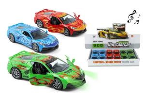 Opakowanie Auto sportowe metal pull back MIX